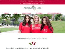 Tablet Screenshot of alphagammadelta.org